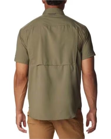 CHEMISE TECHNIQUE À MANCHES COURTES POUR HOMME COLUMBIA 2030725397 VERT VERDE