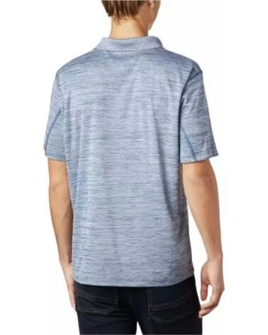 COLUMBIA POLO A MANICHE CORTE CON EFFETTO MÉLANGE GRIS