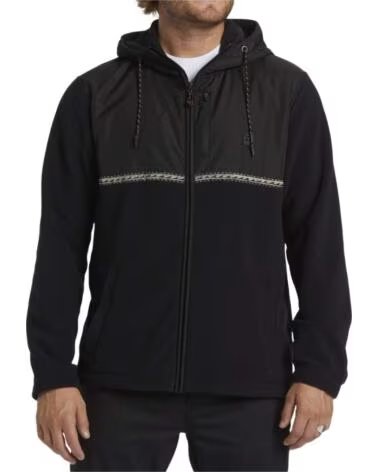 BILLABONG FELPA CON CAPPUCCIO ABYFT00470-BLK DA UOMO NEGRO