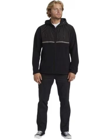 BILLABONG FELPA CON CAPPUCCIO ABYFT00470-BLK DA UOMO NEGRO