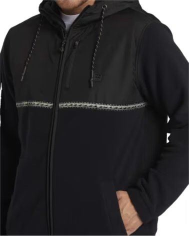 BILLABONG FELPA CON CAPPUCCIO ABYFT00470-BLK DA UOMO NEGRO