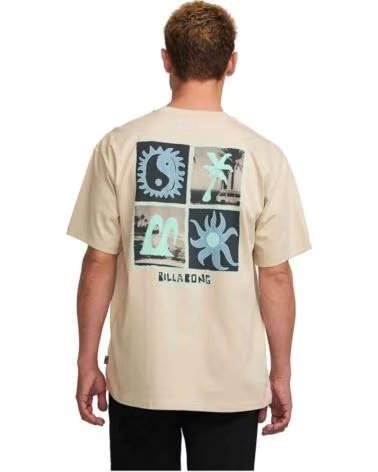 BILLABONG T-SHIRT MANCHES COURTES 24A351528-BCS POUR HOMME BEIGE