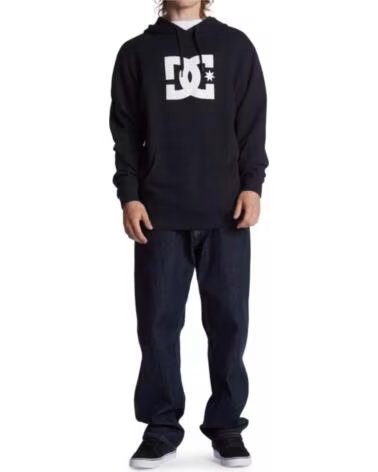 DC SHOES SWEATSHIRT COM CAPUZ ADYSF03099-KVJ0 PRETA MULTICOLOR