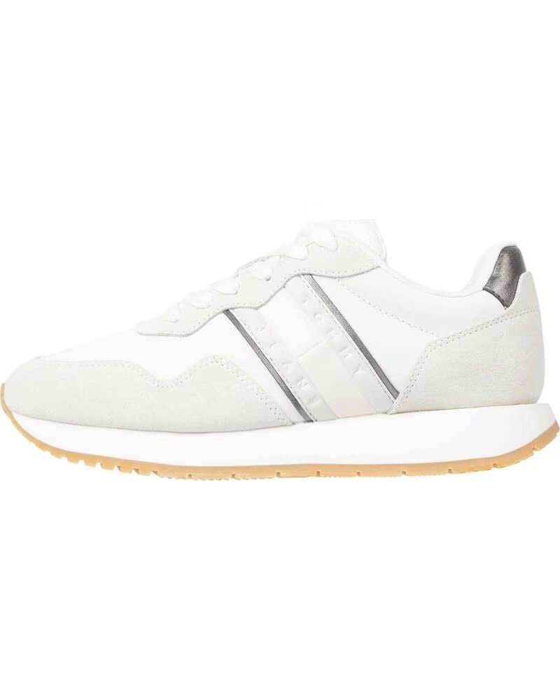 TOMMY HILFIGER ZAPATILLAS EVA RUNNER METALLIC EN COLOR PARA MUJER BLANCO