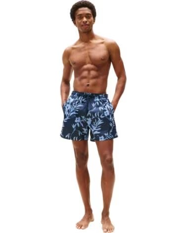 TOMMY HILFIGER COSTUME DA BAGNO FLORAL TROPIC AOP DESERT SKY