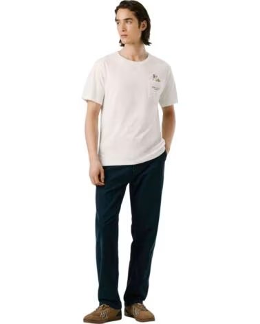 PEPE JEANS THANSEN KURZARM-T-SHIRT MIT TASCHE FÜR HERREN 803OFF WHITE