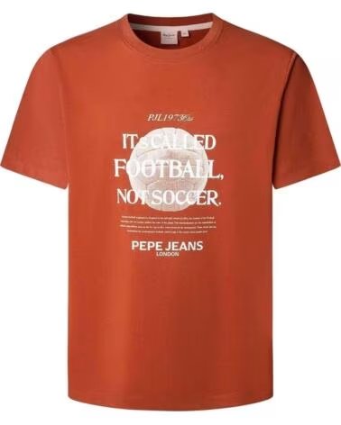 PEPE JEANS T-SHIRT PM5010107-262 MANCHES COURTES BRICK RED 262BRICK