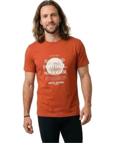 PEPE JEANS T-SHIRT PM5010107-262 MANCHES COURTES BRICK RED 262BRICK