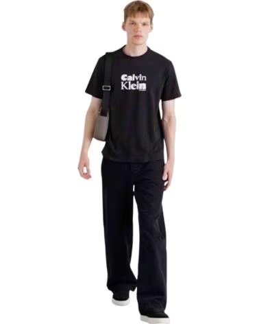 CALVIN KLEIN T-SHIRT MANICA CORTA 060303100001 NERO UOMO BLACK