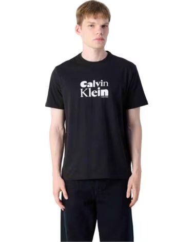 CALVIN KLEIN T-SHIRT MANICA CORTA 060303100001 NERO UOMO BLACK