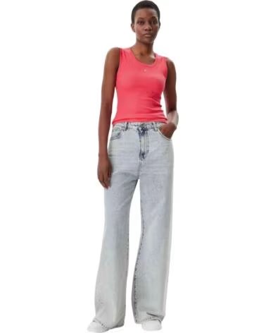 TOMMY HILFIGER CAMISETA DE TIRANTES TJW ESSENTIAL RIB TANK EXT EN ROJO PARA MUJER RED