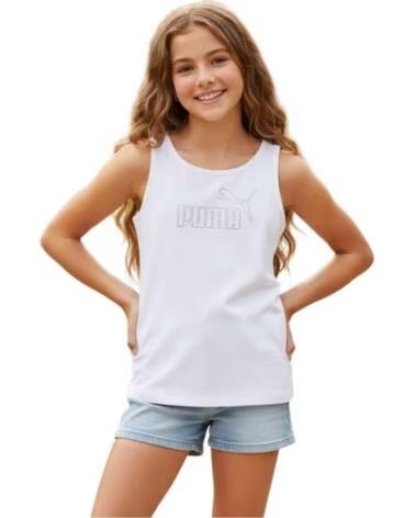 PUMA CAMISETA DE TIRANTES ESS LOGO TANK RHINES PARA NIÑA WHITE