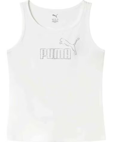 PUMA CAMISETA DE TIRANTES ESS LOGO TANK RHINES PARA NIÑA WHITE