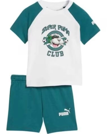 PUMA SET 693289-02 CLUB PER BAMBINI WHITE