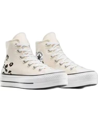 CONVERSE CHUCK TAYLOR ALL STAR PLATFORM SNEAKER MIT ANIMAL-PRINT A14936C 286-EGRET-COASTAL DUNE-BLACK