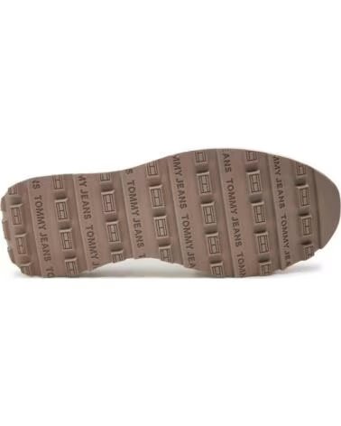 TOMMY HILFIGER EN0EN02511 DAMEN SNEAKER, LÄSSIGES DESIGN IN WEISS UND KHAKI KHAKI-RBK
