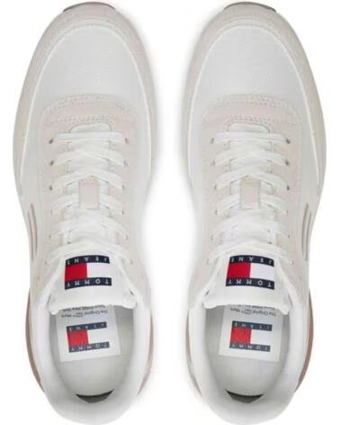 TOMMY HILFIGER EN0EN02511 DAMEN SNEAKER, LÄSSIGES DESIGN IN WEISS UND KHAKI KHAKI-RBK