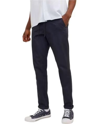 JACK AND JONES PANTALONI LUNGHI DA UOMO & BLU NAVY AZUL MARINO