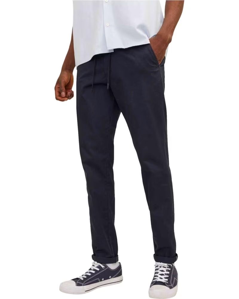 JACK AND JONES PANTALONI LUNGHI DA UOMO & BLU NAVY AZUL MARINO