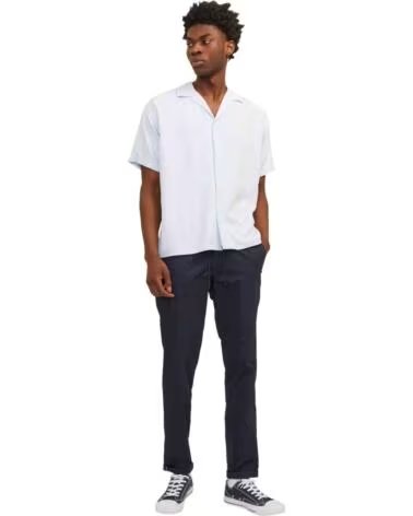 JACK AND JONES PANTALONI LUNGHI DA UOMO & BLU NAVY AZUL MARINO