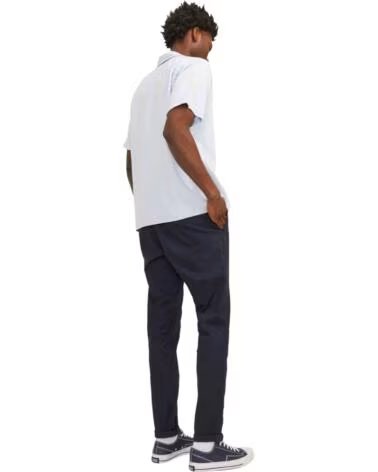 JACK AND JONES PANTALONI LUNGHI DA UOMO & BLU NAVY AZUL MARINO