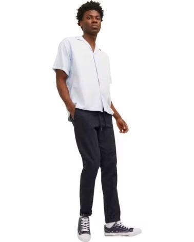 JACK AND JONES PANTALONI LUNGHI DA UOMO & BLU NAVY AZUL MARINO
