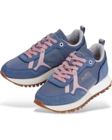 PEPE JEANS BASKETS PLS400001 FEMME 701-VERDE-ROSA