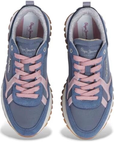 PEPE JEANS BASKETS PLS400001 FEMME 701-VERDE-ROSA