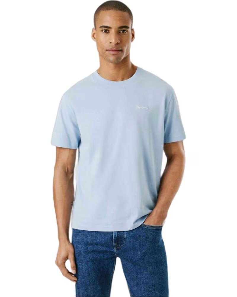 PEPE JEANS CAMISETA PM509741 MANGA CORTA AZUL 285-ROJO