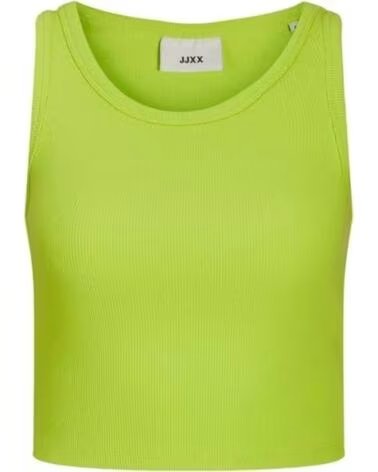 JJXX TRÄGERSHIRT FALLON STR SL RIB - OBERTEIL GRÜN AMARILLO