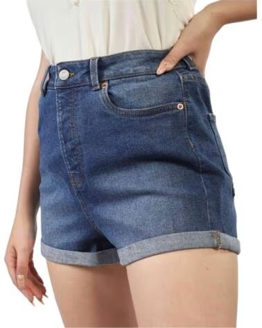 JJXX PANTALONCINI JXHAZEL MINI SHORTS HW AKM2A AZUL