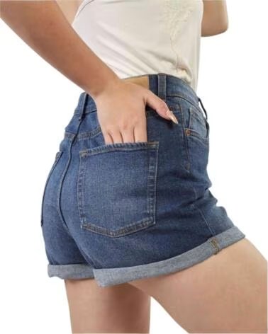JJXX CALÇÕES JXHAZEL MINI SHORTS HW AKM2A AZUL