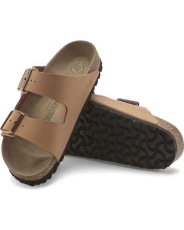 Sandálias de Mulher e Menino BIRKENSTOCK ARIZONA EARTHY VEGAN PECAN NARANJA