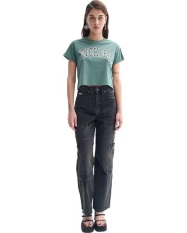 T-SHIRT DE MANGA CURTA DK0A4YS8H151 VERDE MULHER