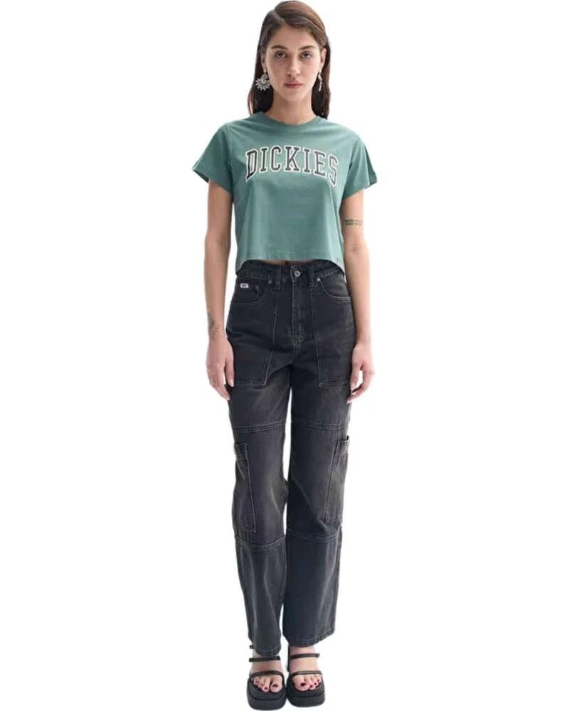 T-SHIRT DE MANGA CURTA DK0A4YS8H151 VERDE MULHER