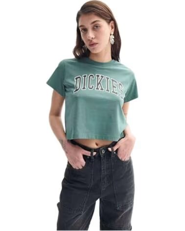 T-SHIRT DE MANGA CURTA DK0A4YS8H151 VERDE MULHER