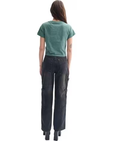 T-SHIRT DE MANGA CURTA DK0A4YS8H151 VERDE MULHER