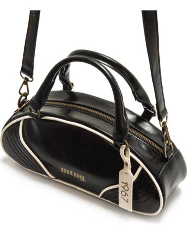 MTNG BOLSO NINETY NEGRO CON DETALLE DE ETIQUETA
