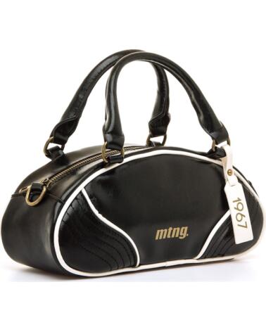 MTNG BOLSO NINETY NEGRO CON DETALLE DE ETIQUETA