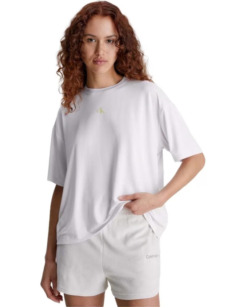 CALVIN KLEIN T-SHIRT RELAXED MONOGRAM TEE J20J221733YAF BLANCO