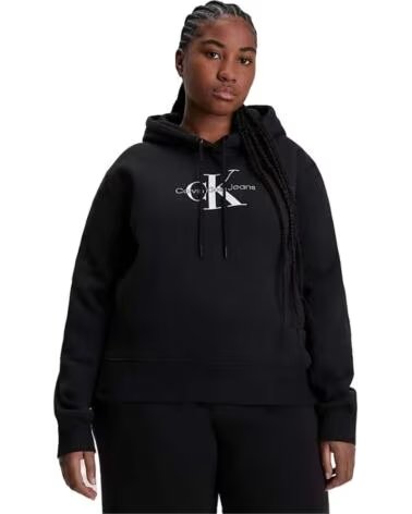 CALVIN KLEIN FELPA CON CAPPUCCIO MONOGRAM MULTICOLOR