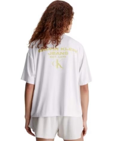 CALVIN KLEIN T-SHIRT RELAXED MONOGRAM TEE J20J221733YAF BLANCO