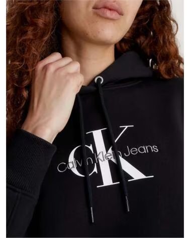 CALVIN KLEIN FELPA CON CAPPUCCIO MONOGRAM MULTICOLOR