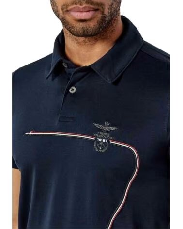AERONAUTICA MILITARE POLO DE MANGA CURTA 251PO1862J68208184 AZUL