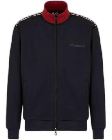 SUDADERA EMPORIO ARMANI CON CUELLO EN CONTRASTE NEGRO