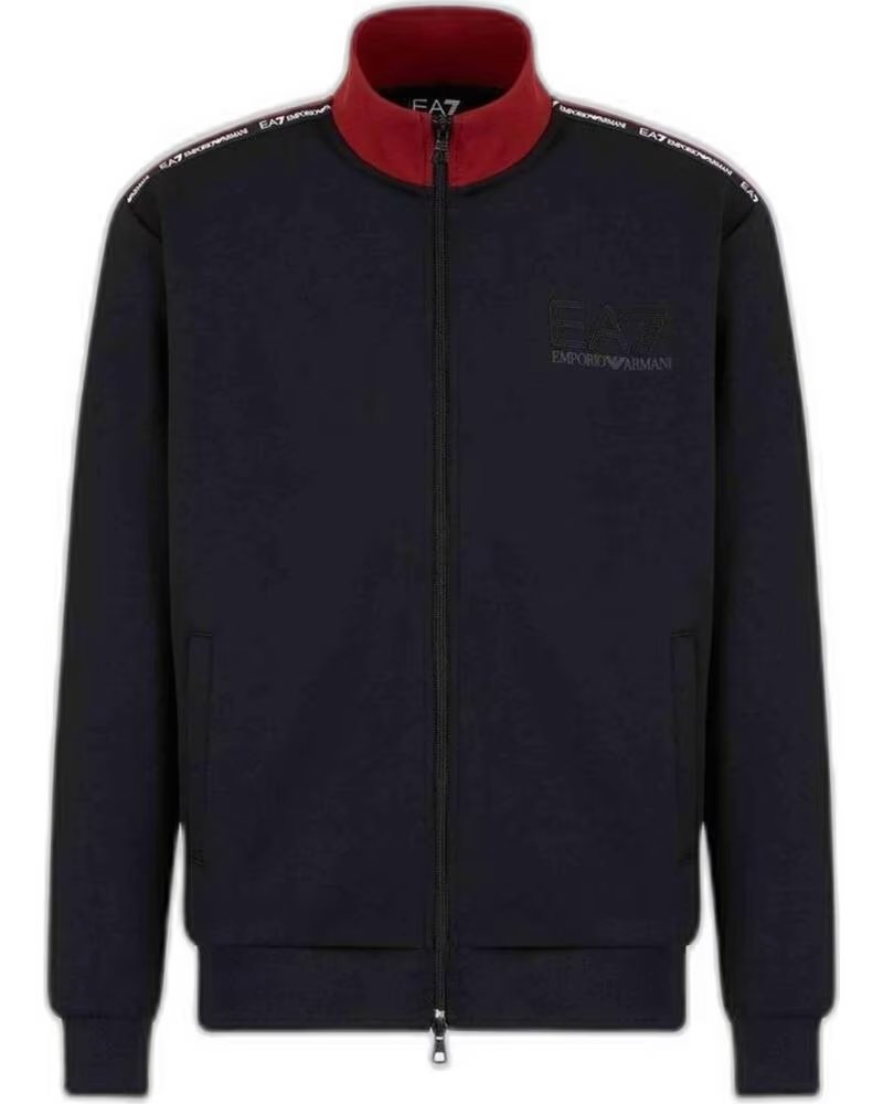 SUDADERA EMPORIO ARMANI CON CUELLO EN CONTRASTE NEGRO