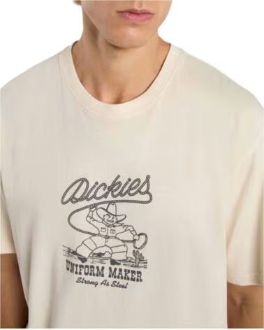 DICKIES T-SHIRT A MANICHE CORTE DK0A4Z8YF901 BEIGE
