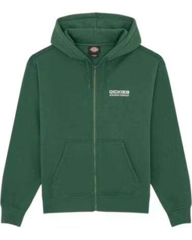 DICKIES FELPA CON ZIP WORKWEAR COMPANY VERDE DA UOMO