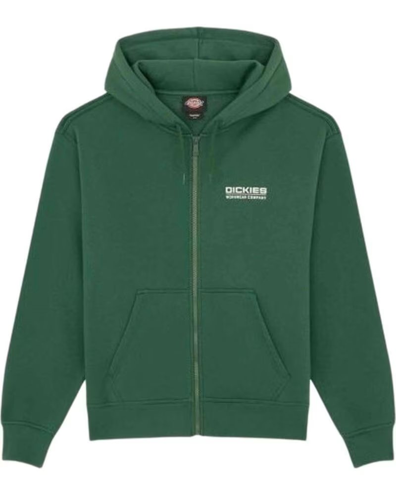 DICKIES FELPA CON ZIP WORKWEAR COMPANY VERDE DA UOMO