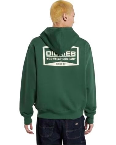 DICKIES FELPA CON ZIP WORKWEAR COMPANY VERDE DA UOMO